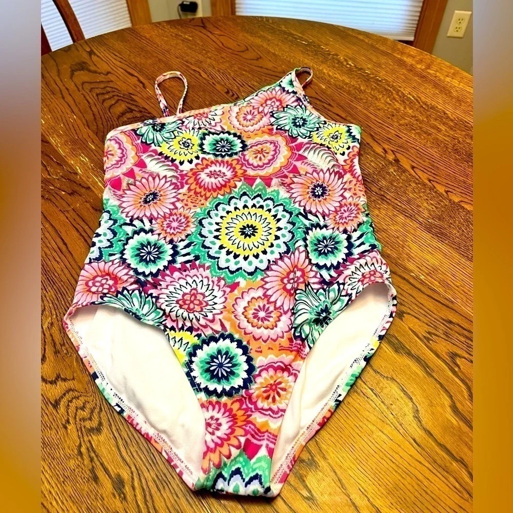 One Piece Girl’s Bathing Suit Size Large Mermaidcore Beach Pool Vacation Gift